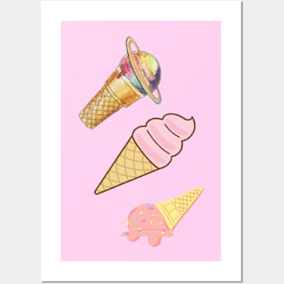 Ice cream Posters and Art